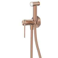 Гигиенический душ Abber Emotion 316 AF8825BRG со смесителем, розовое золото брашированное