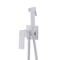 Гигиенический душ Abber Daheim AF8226W со смесителем, белый матовый