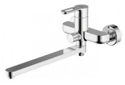 Смеситель для ванны Bravat Stream-d F637163C-LB с лейкой, хром