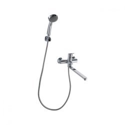 Смеситель для ванны Bravat Drop F64898C-LB с лейкой, хром