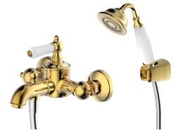 Смеситель для ванны Bravat Art F675109U-B1-RUS с лейкой, бронза