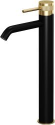 Смеситель для раковины Allen brau Priority 5.31A02-31GB, черный / золото