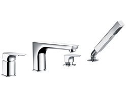 Смеситель на борт ванны Wasserkraft Salm 2700 2755 с лейкой, хром