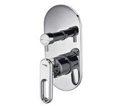 Встраиваемый смеситель для ванны Wasserkraft Kammel 1800 1841 с лейкой, хром