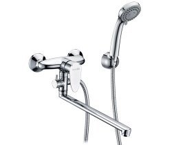 Смеситель для ванны Wasserkraft Leine 3500 3502L с лейкой, хром
