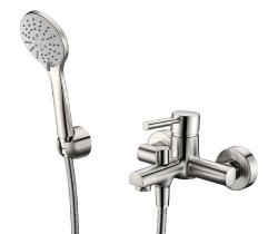 Смеситель для ванны Wasserkraft Wern 4200 4201 с лейкой, никель