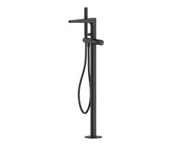Напольный смеситель для ванны Wasserkraft Fulda 5200 5221 с лейкой, черный матовый