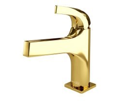 Смеситель для раковины Wasserkraft Sauer 7103, золото глянцевое
