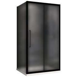 Душевой уголок Abber Schwarzer Diamant AG30150BMH-S80BM 150x80 раздвижной, профиль черный