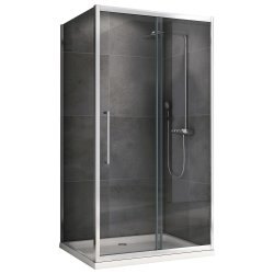 Душевой уголок Abber Schwarzer Diamant AG30100H-S60 100x60 раздвижной, профиль хром