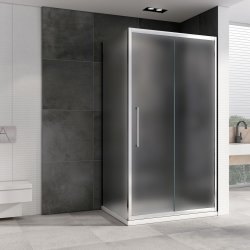 Душевой уголок Abber Schwarzer Diamant AG30160MH-S80M 160x80 раздвижной, профиль хром