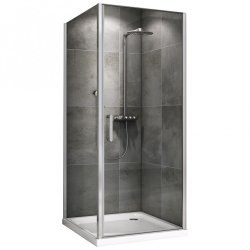 Душевой уголок Abber Sonnenstrand AG04080-S100 80x100 распашной, профиль хром