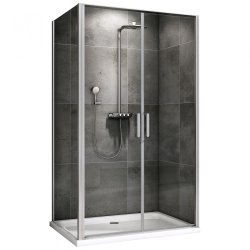 Душевой уголок Abber Sonnenstrand AG04100C-S80 100x80 распашной, профиль хром