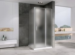Душевой уголок Abber Sonnenstrand AG04120MS-S80M 120x80 распашной, профиль хром