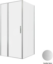 Душевой уголок Allen Brau Priority 3.31029.BA+3.31047.BA 100x100, профиль серебро