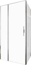 Душевой уголок Allen Brau Priority 3.31028.00+3.31043.00 100x90, профиль хром
