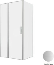 Душевой уголок Allen Brau Priority 3.31029.BA+3.31044.BA 100x90, профиль серебро