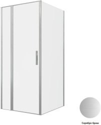 Душевой уголок Allen Brau Priority 3.31026.BA+3.31047.BA 90x100, профиль серебро