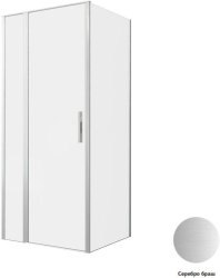 Душевой уголок Allen Brau Priority 3.31026.BA+3.31041.BA 90x80, профиль серебро
