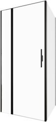 Душевой уголок Allen Brau Priority 3.31027.BBA+3.31045.BBA 90x90, профиль черный