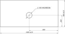 Столешница Allen Brau Infinity 1.21012.M 100x46 из керамогранита, мрамор