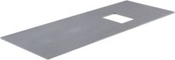 Столешница Allen Brau Infinity 1.21014.GR-S 120x46 из керамогранита, r графит