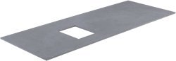 Столешница Allen Brau Infinity 1.21015.GR-S 120x46 из керамогранита, l графит