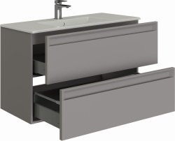 Тумба под раковину Allen Brau Eclipse 1.E1002.PGM 80x46 2.0 платина матовый