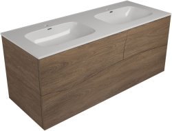Тумба под раковину Allen Brau Glority 1.35004.NW 120x46 дуб антик