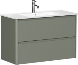 Тумба под раковину Allen Brau Gravity 1.370010.CGM 100x45 олива матовая