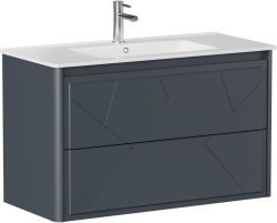 Тумба под раковину Allen Brau Paris 1.360002.AM 100x46 антрацит матовый