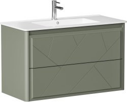 Тумба под раковину Allen Brau Paris 1.360002.CGM 100x46 олива матовая