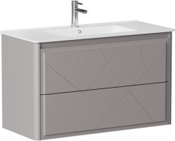 Тумба под раковину Allen Brau Paris 1.360002.PGM 100x46 платина матовый