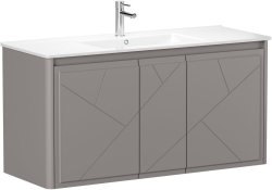 Тумба под раковину Allen Brau Paris 1.360004.PGM 120x46 платина матовый