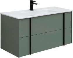 Тумба под раковину Allen Brau Reality 1.32007.CGM 100x46 олива матовая