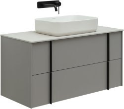 Тумба под раковину Allen Brau Reality 1.32007.PGM 100x46 платина матовый