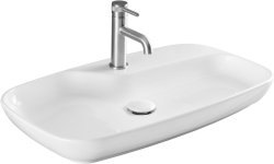 Накладная раковина Allen Brau Liberty 4.32011.20 70x43, белая глянцевая