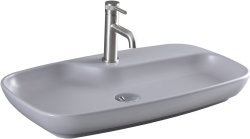 Накладная раковина Allen Brau Liberty 4.32011.AN 70x43, серая матовая