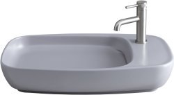 Накладная раковина Allen Brau Liberty 4.32012.AN 70x42, серая матовая