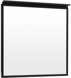 Зеркало с подсветкой Allen Brau Priority 80 1.31015.BB 80x75, черный брашированный