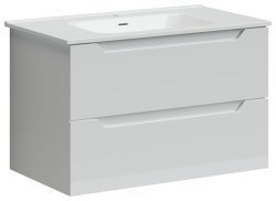 Тумба под раковину Sancos Norma 2.0 NR2.080W 80x45 подвесная, белый глянец
