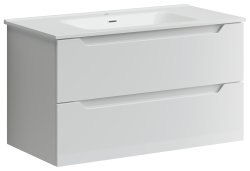 Тумба под раковину Sancos Norma 2.0 NR2.090W 90x45 подвесная, белый глянец