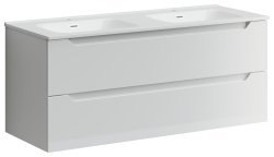 Тумба под раковину Sancos Norma 2.0 NR2.0120-2W 120x45 подвесная, белый глянец