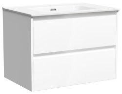 Тумба под раковину Sancos Libra LB70W 70x45 подвесная, белый глянец