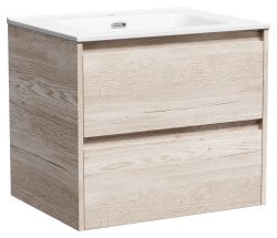 Тумба под раковину Sancos Libra LB60EG 60x45 подвесная, дуб галифакс натуральный