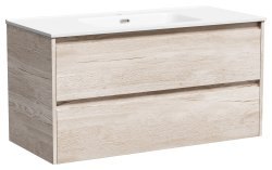 Тумба под раковину Sancos Libra LB100EG 100x45 подвесная, дуб галифакс натуральный