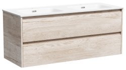 Тумба под раковину Sancos Libra LB120-2EG 120x45 подвесная, дуб галифакс натуральный
