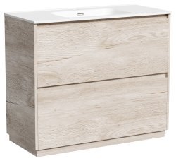 Тумба под раковину Sancos Libra Floor LB100FEG 100x45 напольная, дуб галифакс натуральный