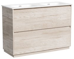 Тумба под раковину Sancos Libra Floor LB120F-2EG 120x45 напольная, дуб галифакс натуральный