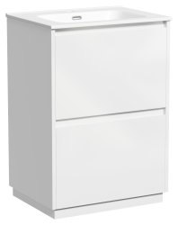 Тумба под раковину Sancos Libra Floor LB60FW 60x45 напольная, белый глянец